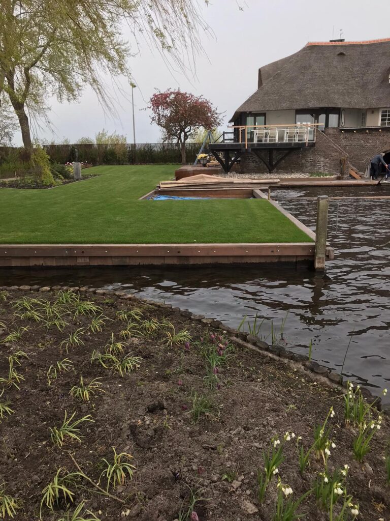damwanden in de tuin