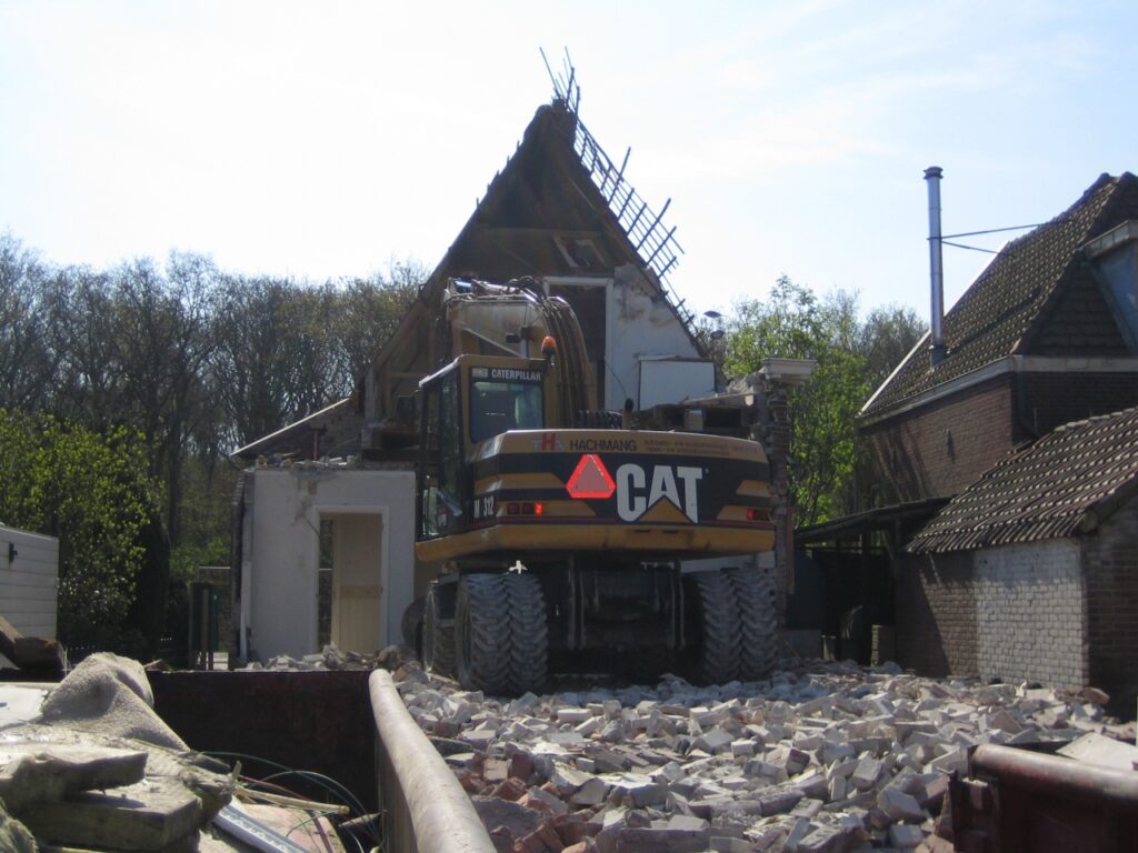 asbest bij het slopen van een huis