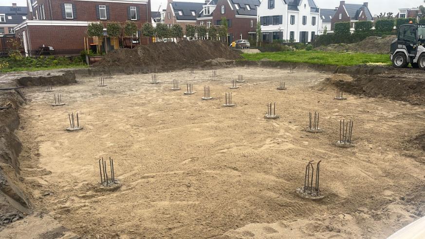 grondwerk tbv nieuwbouw van iterson