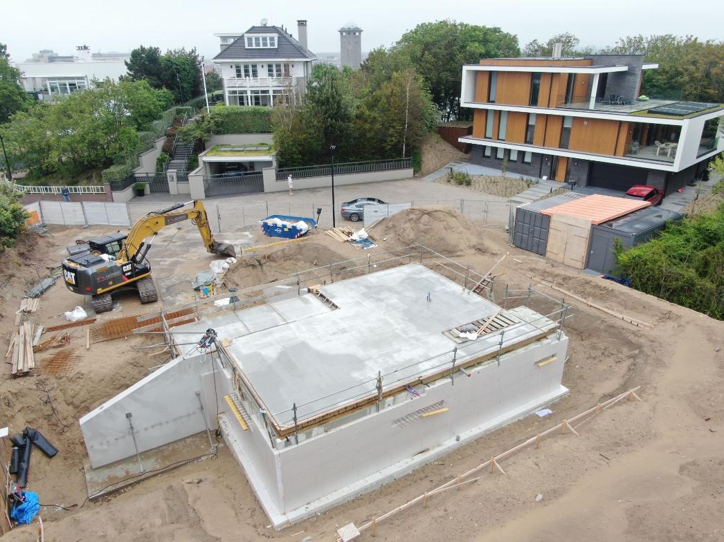 grondwerk voor nieuwbouw