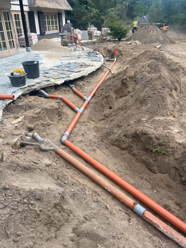 riolering aanleggen in stedelijk gebied